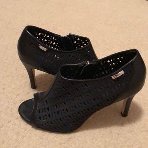 Calvin Klein peep toe heels